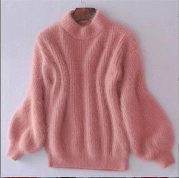 Madeline Women's Relaxed Knit Wool Sweater – Soft Loose-Fit Pullover with Timeless Style