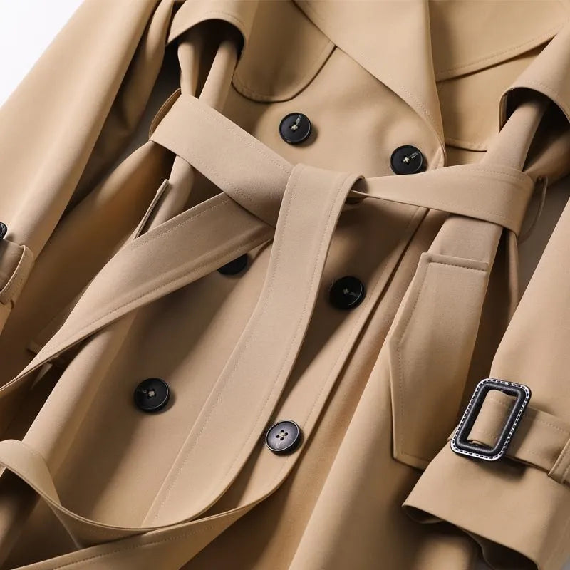 Charlotte Women's Trench Coat – Chic, Versatile Long Coat Built for Every Season