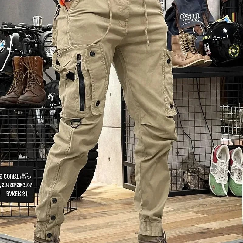 Niels Men's Stretch Cargo Pants – Comfortable Spandex Utility Pants for Daily Wear