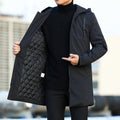 Laura Men's Winter Jacket – Long, Waterproof with Adjustable Hood & Insulated Lining
