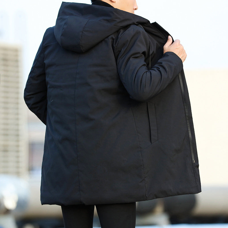 Laura Men's Winter Jacket – Long, Waterproof with Adjustable Hood & Insulated Lining