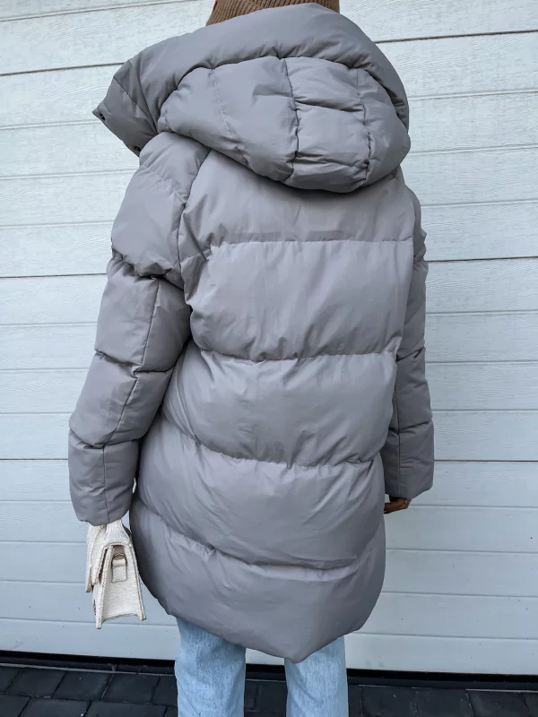 David Women's Winter Coat – Cozy, Thick with Built-In Hood & Zip Closure