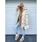 David Women's Winter Coat – Cozy, Thick with Built-In Hood & Zip Closure