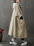 Tara Women's Trench Coat – Long With Hood Coat with an Sophisticated Fit for Rainy Days