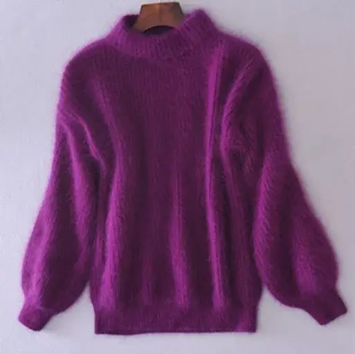 Madeline Women's Relaxed Knit Wool Sweater – Soft Loose-Fit Pullover with Timeless Style