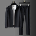 Nathan Men's Sophisticated Tracksuit – Premium Zip-Up Set with Tapered Trousers & Breathable Fabric