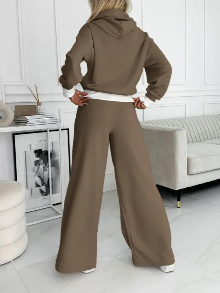 David Women's 2-Piece Set – Relaxed-Fit Loungewear with Matching Top & Trousers