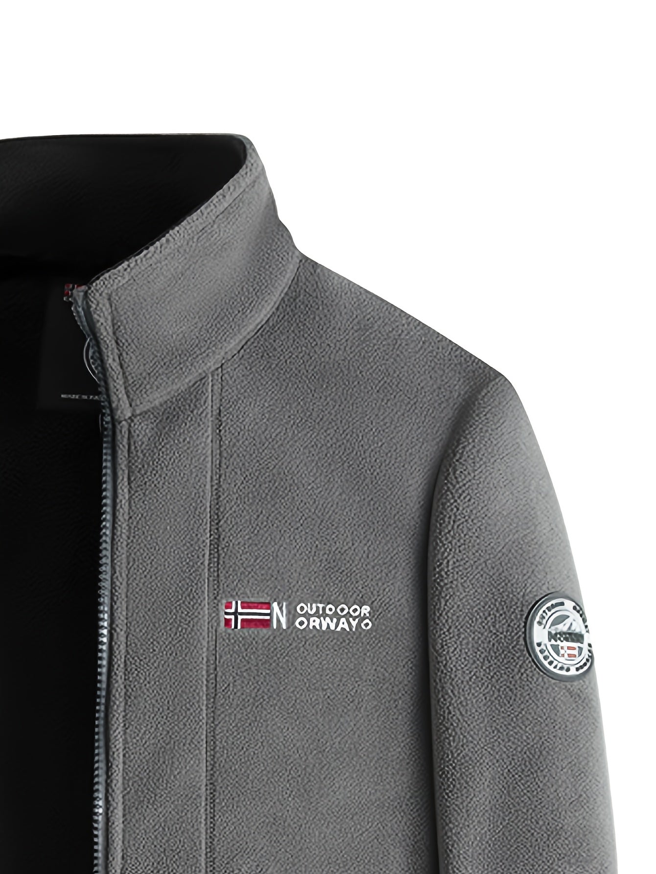 Ronan Men's Outdoor Fleece Jacket – Lightweight Thermal Zip-Up with High Collar