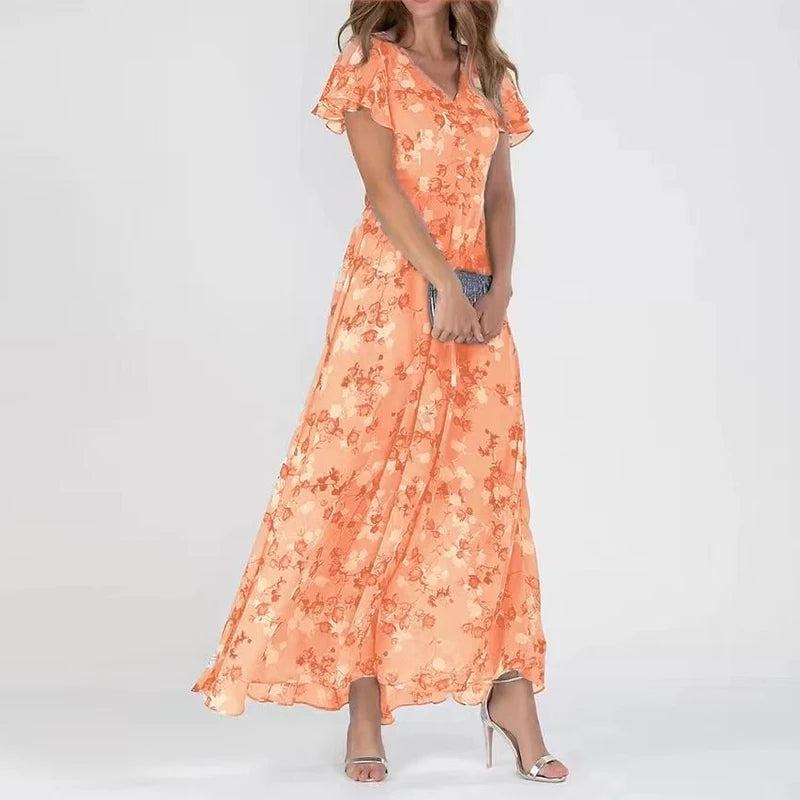 Fiora Women's Midi Dress – Elegant Premium Fabric Dress for Every Occasion