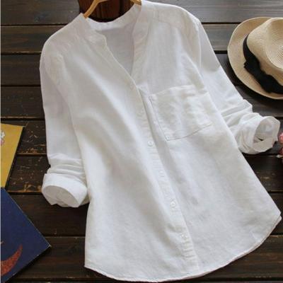 Marlowe Women's Linen Cotton Shirt – Relaxed Button-Up Blouse with Breathable Everyday Comfort