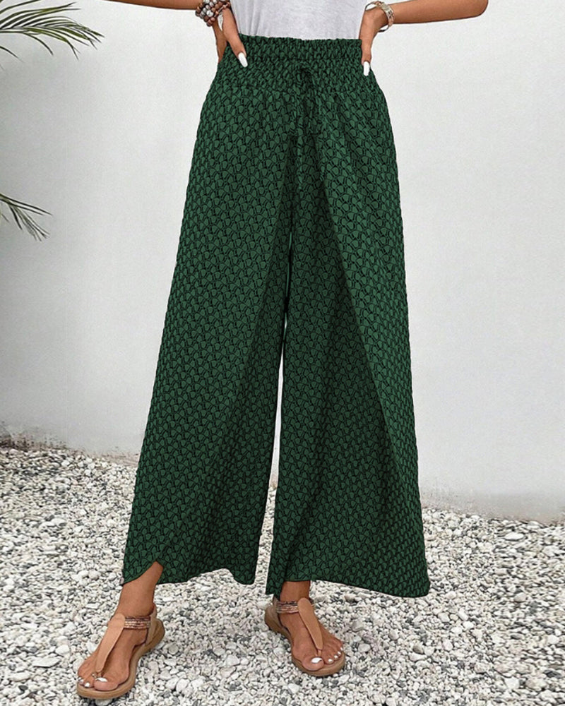 Henriette Women’s High-Waist Wide Leg Trousers – Elegant Comfortable Flared Pants