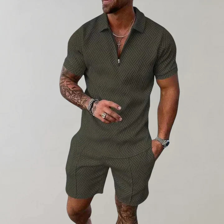 Breccan Men's Summer Linen Set – Breathable Cotton Linen Outfit with Relaxed Fit & Lightweight Comfort