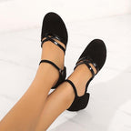 Roland Dance Shoes for Women – Comfy Latin & Ballroom Sandals with a Sturdy Heel