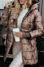 Ines Women's Hooded Coat – Warm Cotton-Blend Autumn Jacket with Timeless Style