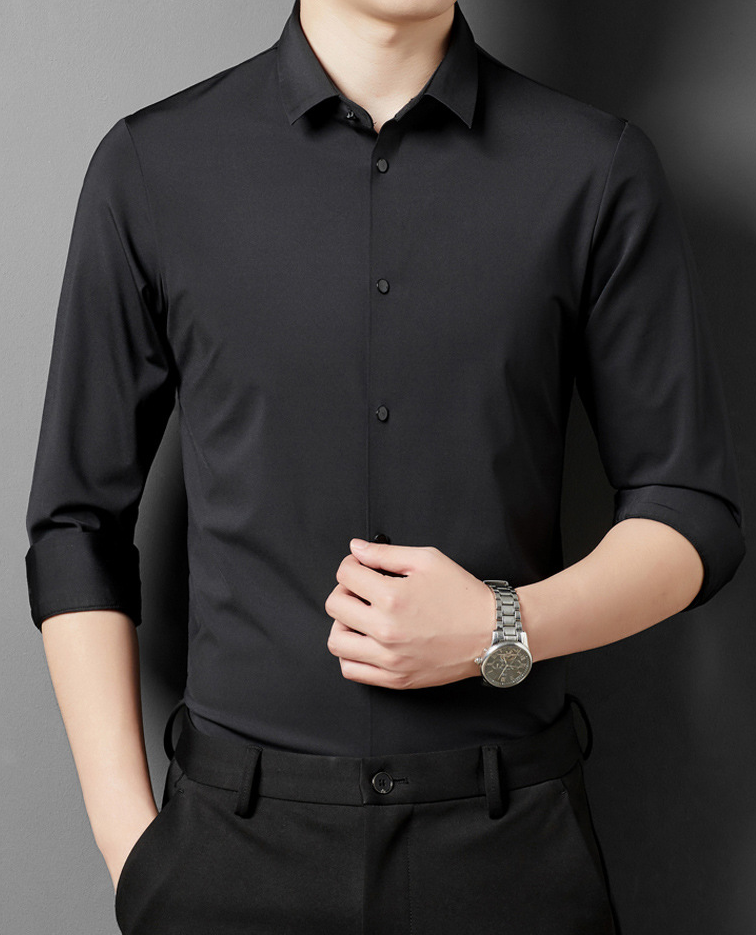 Matteo Men's Wrinkle-Free Shirt – Stretch Button-Up Shirt for Business & Casual Wear