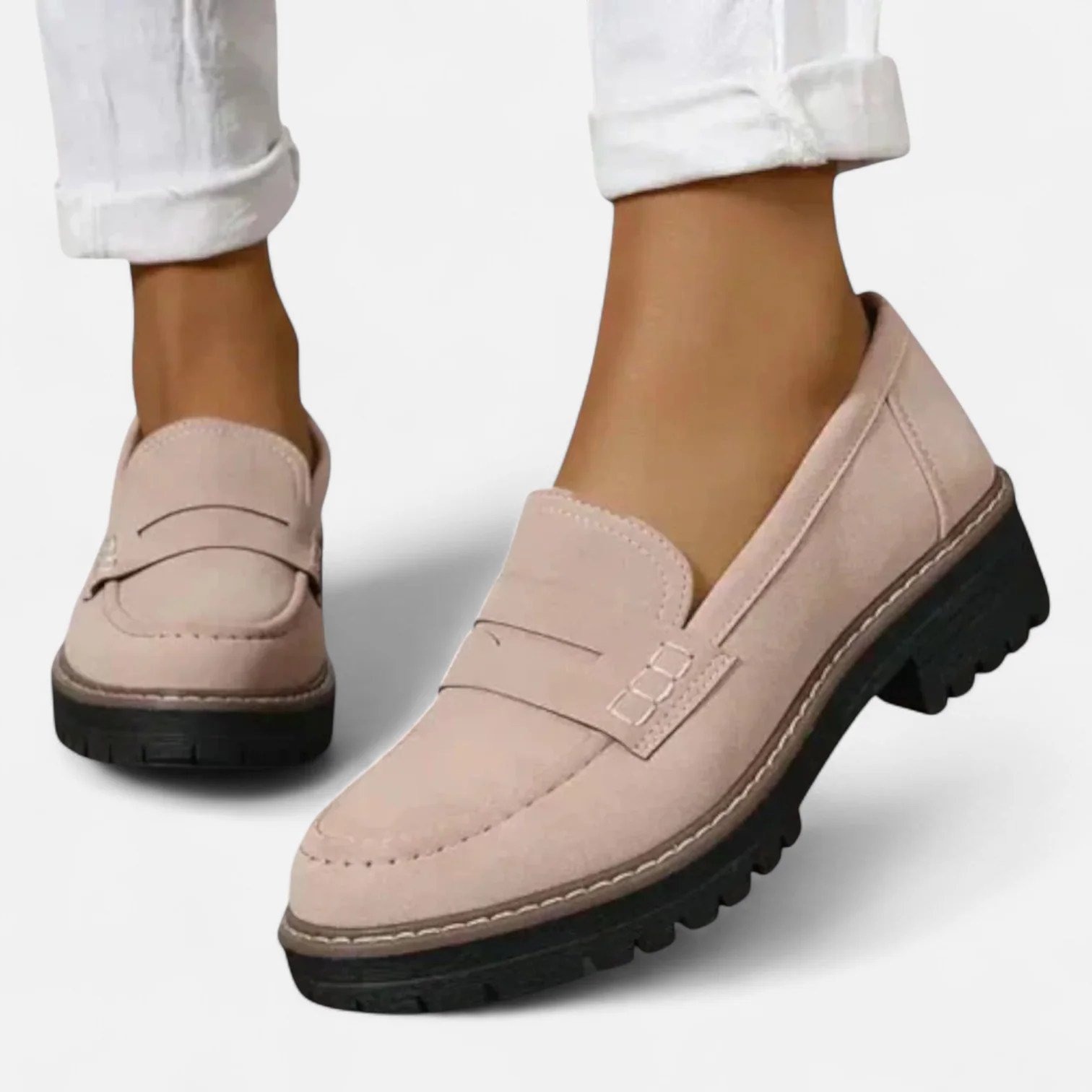 Keanna Women’s Comfort Loafers – Arch Support Slip-On Shoes with Cushioned Sole
