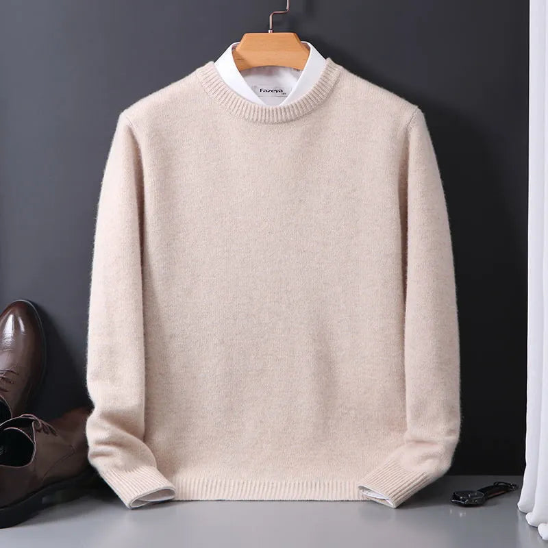 Fenris Men's Premium Cashmere Sweater – Soft Knit Pullover with Classic Regular Fit & Timeless Style