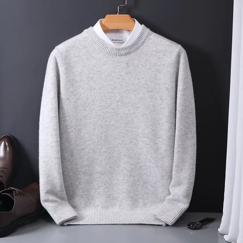 Fenris Men's Premium Cashmere Sweater – Soft Knit Pullover with Classic Regular Fit & Timeless Style