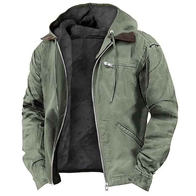 James Men’s Outdoor Jacket – Lightweight Breathable Coat with Zip Pockets & Windproof Fit