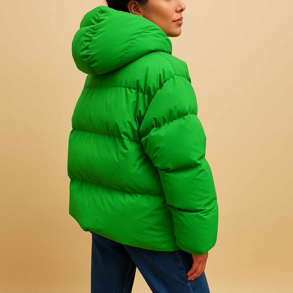 Delaney Women’s Oversized Winter Jacket – Water-Resistant Hooded Puffer Coat