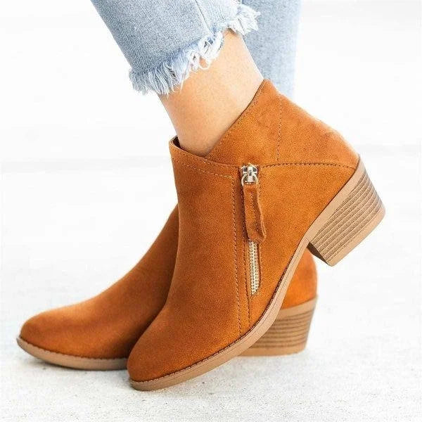 Vivienne Women's Leather Comfort Boots – Arch Support Boots for Everyday Stability