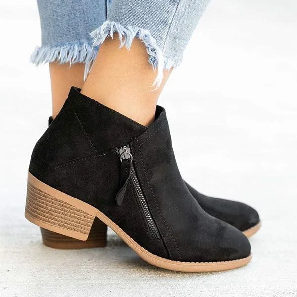 Vivienne Women's Leather Comfort Boots – Arch Support Boots for Everyday Stability