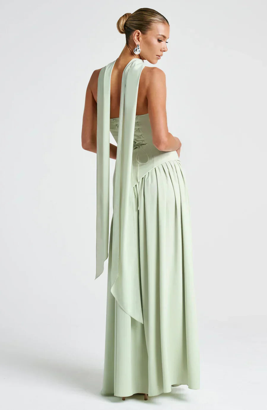 Victoria Women’s Evening Dress – Strapless Maxi Gown with High Split & Elegant Fit