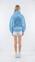 Anika Women's Hoodie Set – Oversized Hoodie and Shorts Lounge Set with Floral Print
