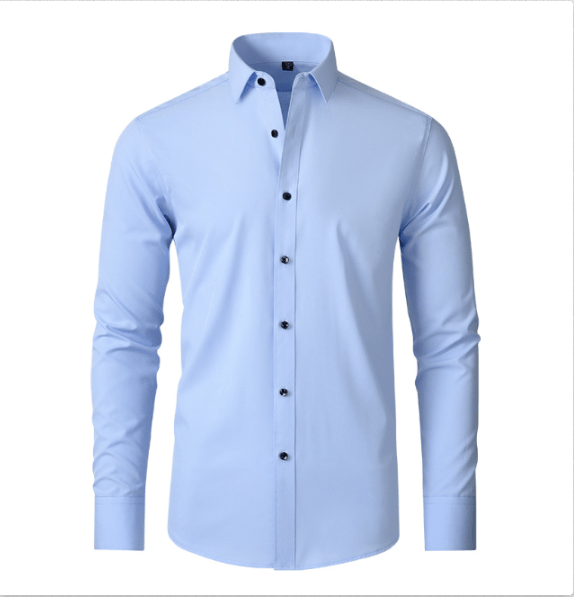 Matteo Men's Wrinkle-Free Shirt – Stretch Button-Up Shirt for Business & Casual Wear