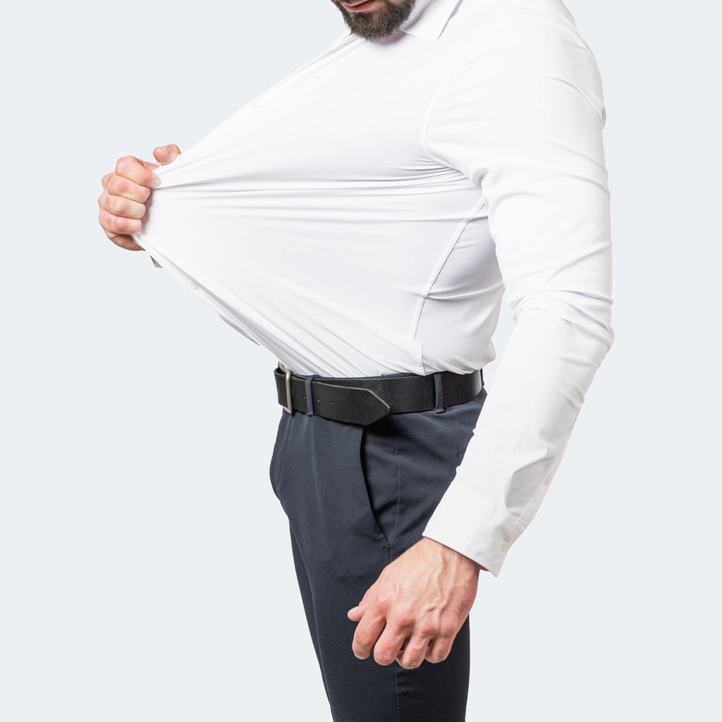 Matteo Men's Wrinkle-Free Shirt – Stretch Button-Up Shirt for Business & Casual Wear
