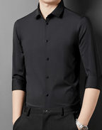 Matteo Men's Wrinkle-Free Shirt – Stretch Button-Up Shirt for Business & Casual Wear
