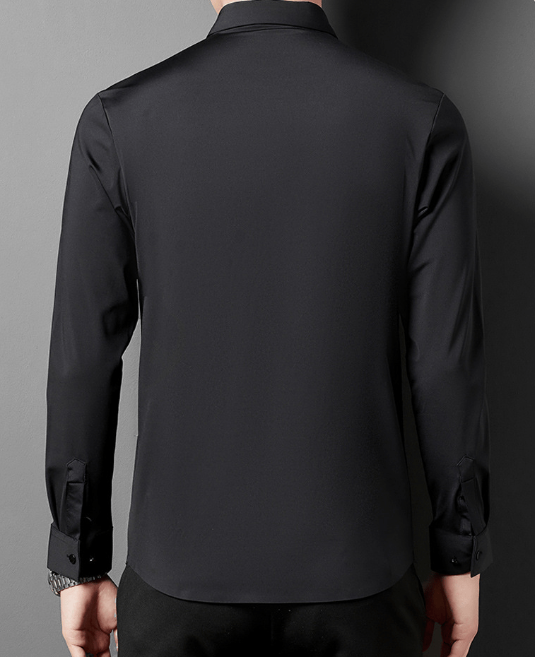 Matteo Men's Wrinkle-Free Shirt – Stretch Button-Up Shirt for Business & Casual Wear
