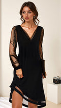 Reginald Women's Evening Dress – Long Glamorous Dress with Sparkling Sequined Fabric & Refined Cut