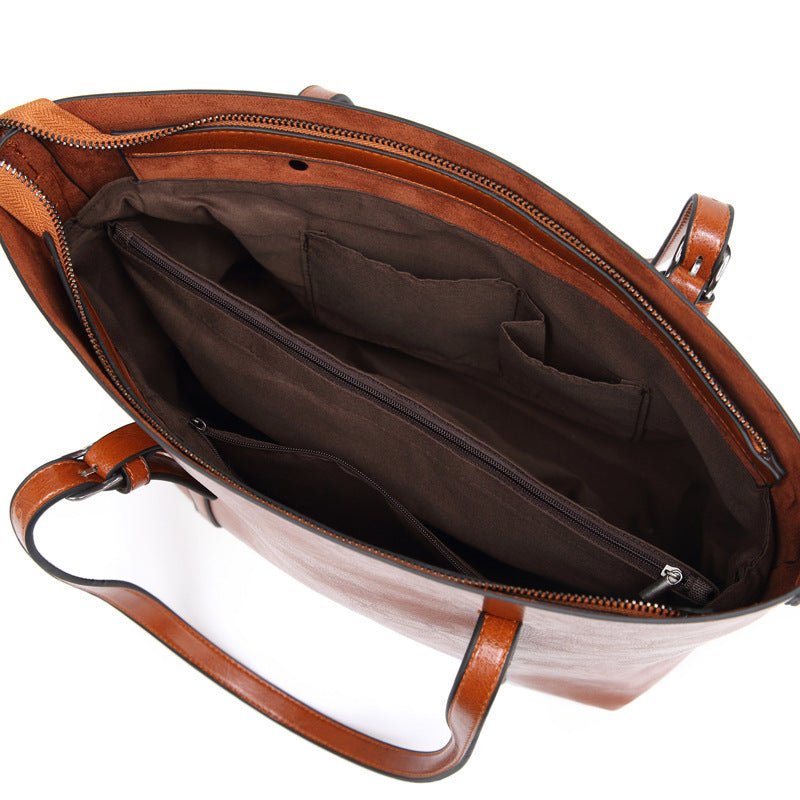 Sheila Women's Tote Bag – Large Leather Work Bag, Sophisticated and Functional