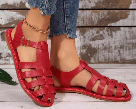Mackenzie Women’s Leather Sandals – Comfortable Adjustable Summer Sandals