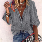 Colette Women's Summer Blouse – Lightweight Breathable Shirt with Elegant Relaxed Fit