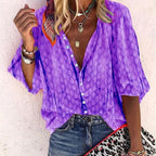 Colette Women's Summer Blouse – Lightweight Breathable Shirt with Elegant Relaxed Fit
