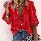 Colette Women's Summer Blouse – Lightweight Breathable Shirt with Elegant Relaxed Fit