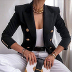 Hailey Women’s Elegant Blazer – Tailored Long Sleeve Jacket for Office & Casual Wear