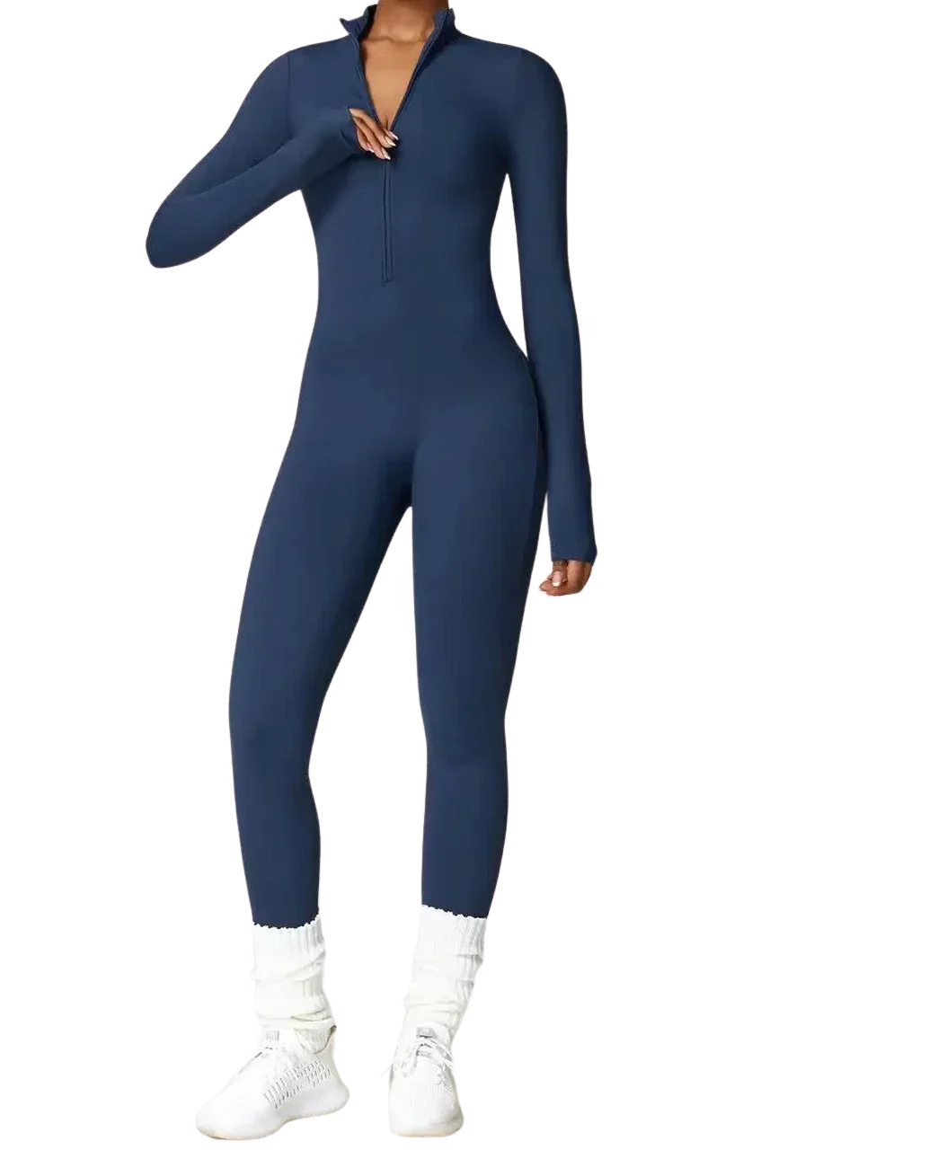 Tessa Women's Winter Onesie – Cozy Fleece-Lined Jumpsuit with Flexible Fabric and Adjustable Neckline