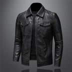 Robert Men’s Leather Jacket – Premium Slim Fit Jacket with Timeless Classic Style